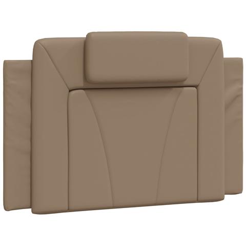 Lusso Casadino -  Cuscino Testiera Viana Cappuccino 90 Cm In Similpelle - Foto 1