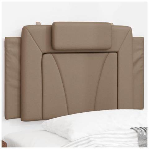 Lusso Casadino -  Cuscino Testiera Viana Cappuccino 90 Cm In Similpelle - Foto 8