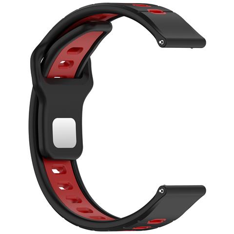 Elegante Cinturino Di Ricambio Da 22 Mm Per Garmin Vivoactive 6 Black+red - Foto 4