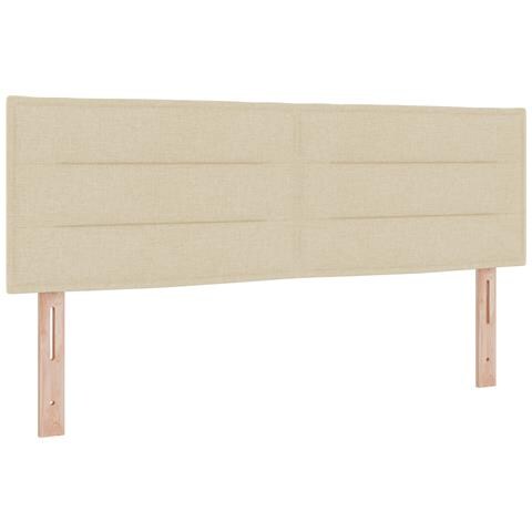 Testiera  Design Lines Crema 140 cm Tessuto - Foto 1