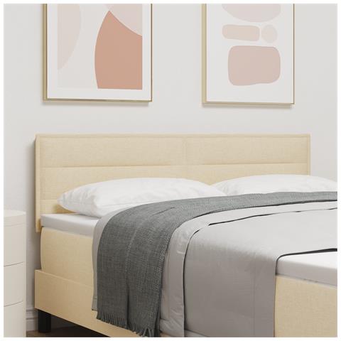 Testiera  Design Lines Crema 140 cm Tessuto - Foto 2