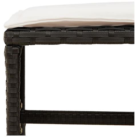 Set da Pranzo da Giardino 17 pz con Cuscini Nero in Polyrattan - Foto 9