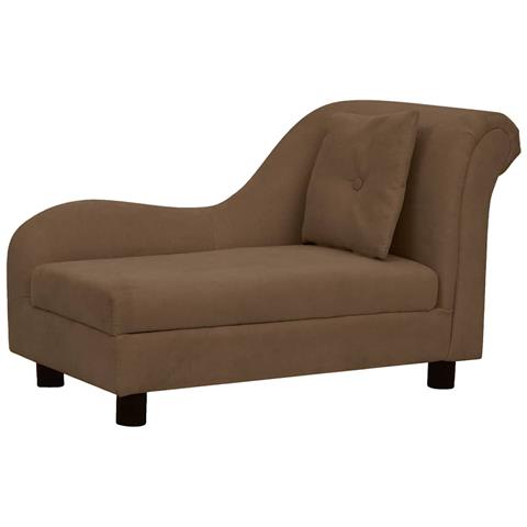 Divano per Cani con Cuscino Marrone 83x44x44 cm in Peluche - Foto 1