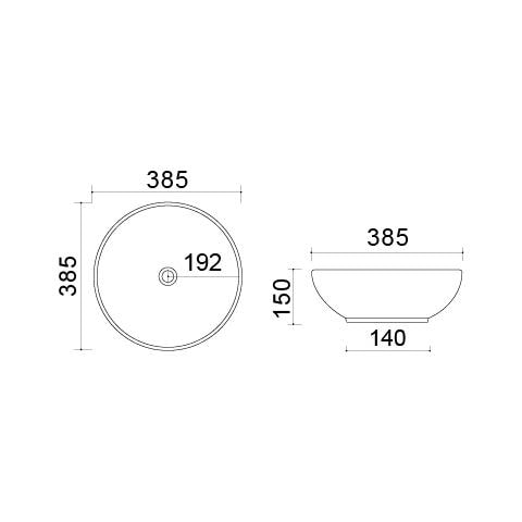 Bacinella D'appoggio D38.5 Cm In Ceramica Bianco - Foto 2