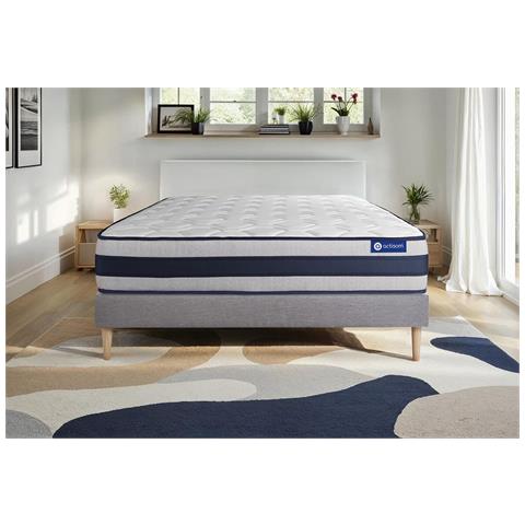 Kit Rete E Materasso Matrimoniale Actiflex Ergo 140x190cm - Spessore : 24cm - Molle Insacchettate E Memory Foam - Rigido - Foto 1