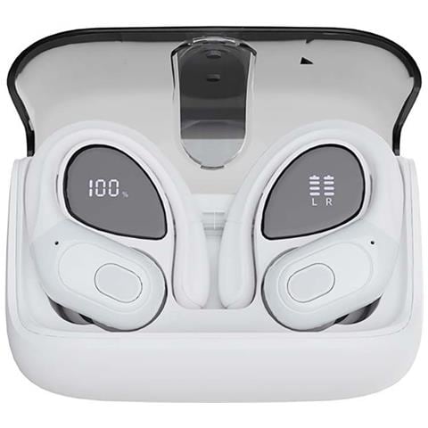 Auricolari Sportivi Impermeabili Con Display Digitale E Lunga Durata Della Batteria White - Foto 1