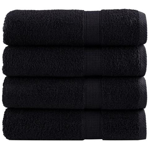 Asciugamani da Bagno SOLUND 2 pz Verdi 100x150 cm 600 g/m² - Foto 1