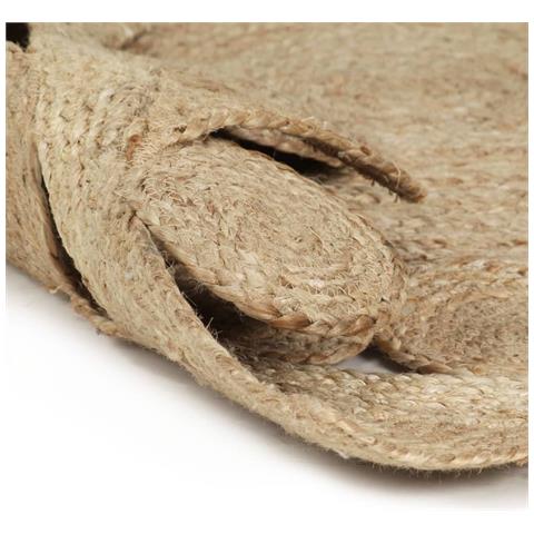 Lusso Casadino - Tappeto Lavorato A Mano In Juta Intrecciata 150 Cm - Foto 1