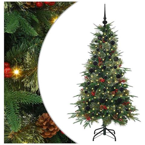 Albero di Natale Artificiale con Rami Pieghevoli Verde 150 cm - Foto 1