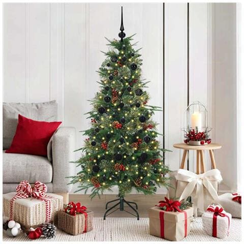 Albero di Natale Artificiale con Rami Pieghevoli Verde 150 cm - Foto 2