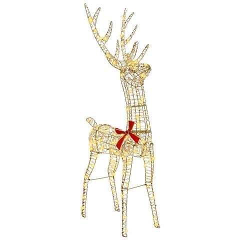 Renna 3D con 140 LED Bianco caldo 128 cm PET - Foto 1