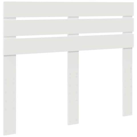 Testiera con testiera Bianco 120 cm Legno multistrato - Foto 1