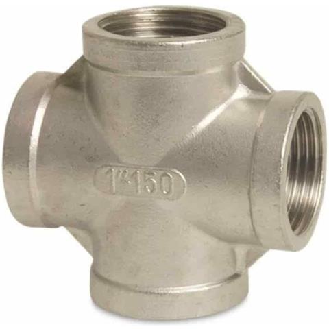 Raccordo A Croce In Acciaio Inox V4a  1 Pollice  Raccordo Filettato - Foto 1