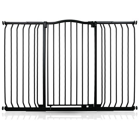 Safetots Cancelletto Di Sicurezza Extra Alto Con Parte Superiore Incurvata, 143cm - 152cm, Nero Opaco, Extra Alto Con 100cm Di Altezza - Foto 1