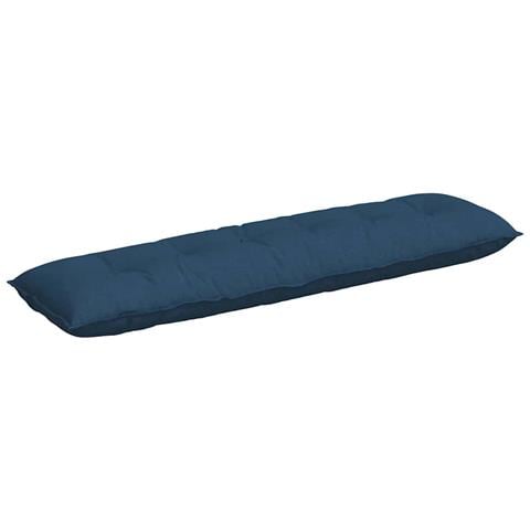 Cuscino per Schiena Blu 180 x 19 x 50 cm Tessuto - Foto 1