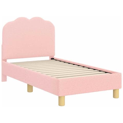 Struttura letto per bambini con testata Rosa 70 x 140 cm - Foto 1