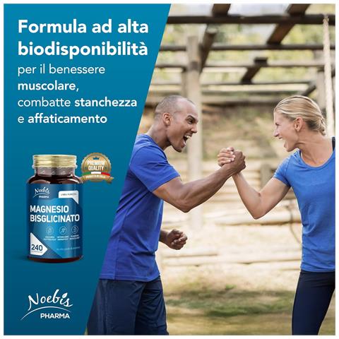 Magnesio Bisglicinato 240 Compresse - Alta Biodisponibilità e Tollerabilità - Energia, Muscoli e Sistema Nervoso (Confezione doppia) - Foto 5