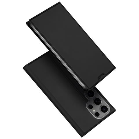 Cover per Galaxy S25 Ultra - Pelle /PU, Nero - Foto 1