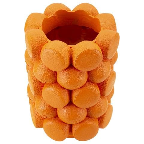 Vaso Orange Arancione In Resina A Grappolo Di Arance 19x28 Cm - Foto 2