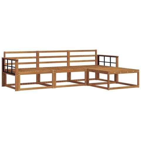 Set di divani da esterno 4 pcs Naturale - Foto 1