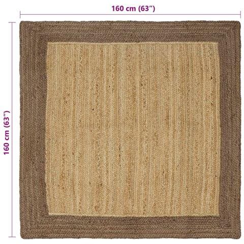 Tappeti per area Grigio 160 x 160 cm Juta - Foto 8