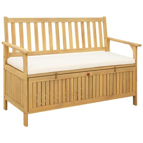 Panchina con contenitore con cuscino con porta 120 x 63 x 84 cm - Foto 1