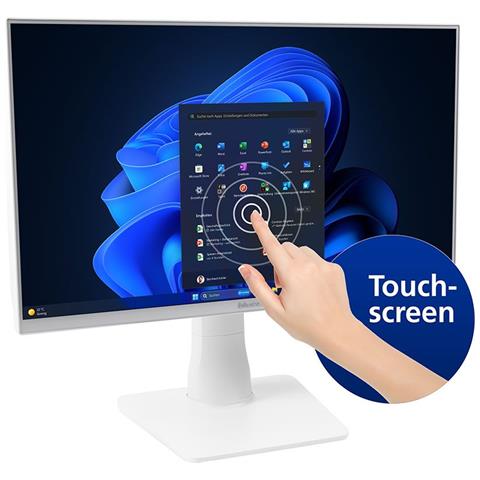 BUSINESSline AIO23500t *white* Intel? Core? i5 i5-14400 60,5 cm (238"") 1920 x 1080 Pixel Touch screen PC All-in-one 16 GB DDR5-SDRAM 500 GB SSD Windows 11 Pro Wi-Fi 6 (80211ax) Bianco Tastiera QWERTZ - Foto 1