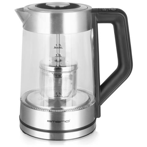 WK-122730 bollitore elettrico 1,7 L 2200 W Nero, Argento, Trasparente - Foto 1