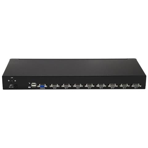 Kit Switch KVM USB montabile a rack 1U 8 porte con funzione OSD e cavi - Foto 3