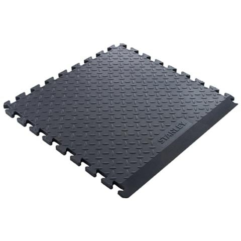 Tappetino Anti-Fatica A Piastrelle Con Un Bordo 61x61x1,5 Cm - 2 Pezzi - Foto 1