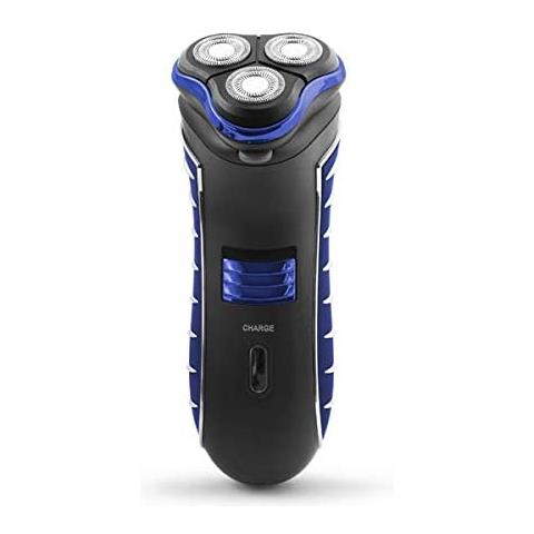EBG002B Razor Rasoio Elettrico Ricaricabile Colore Nero / Blu  - Foto 2