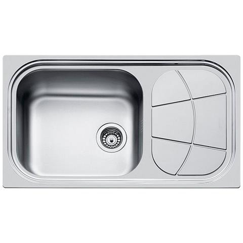 Lavello 860x500 Mm Big Bowl 1 Vasca + Gocc. Dx Inox Spazzolato Cod. 1561 202 - 1561202 - Foto 3