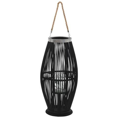 Supporto Per Lanterna A Sospensione In Bambù 60 Cm Nero - Foto 1