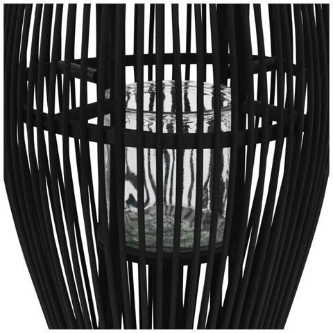 Supporto Per Lanterna A Sospensione In Bambù 60 Cm Nero - Foto 2