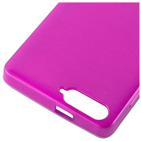 Custodia Compatibile Con Huawei P7 Mini In Rosa - Coperchio Protettivo In Silicone Tpu Flessibile Con Design Spazzolato - Foto 7