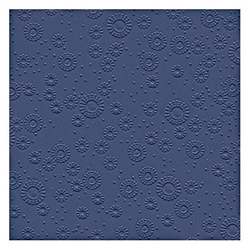 Tovaglioli, 16 Pz, 25 X 25 Cm, Da Cocktail, Con Stampa In Rilievo, Colore: Blu Notte - Foto 1