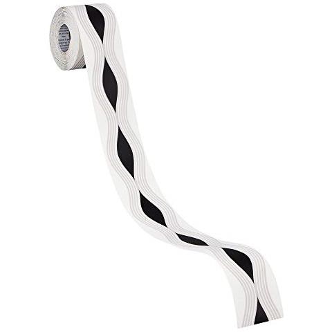 A. s. Cr? ation 282217 - Bordo Decorativo Autoadesivo A Onda, Colore: Nero / beige - Foto 1