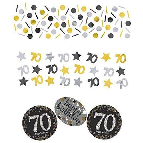 Coriandoli Oro Per Festa Dei 70 Anni, 34 G - Foto 2