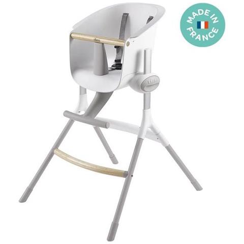 Beaba 912.598 Seggiolone Up & Down, Ergonomico, Evolutivo, Con Ripiano Rimovibile 6 Altezze Regolabili, Comodo, Di Design, Materiali Robusti, Prodotto In Francia, Grigio / Bianco - Foto 8