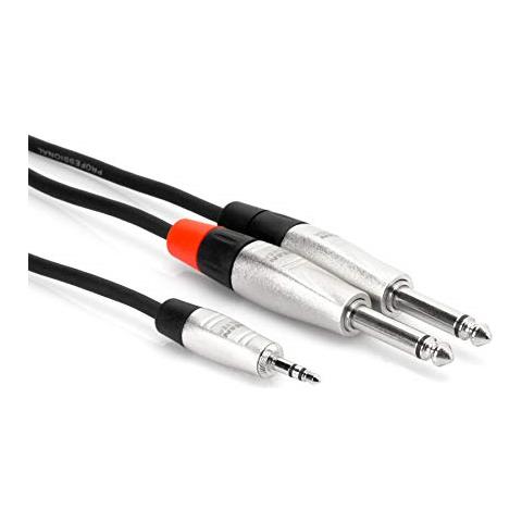 Cavo Hosa Hmp-010y Rean Trs Da 3,5 Mm A Doppio Cavo Stereo Da 1/4 ""ts Pro, 10 Piedi - Foto 1