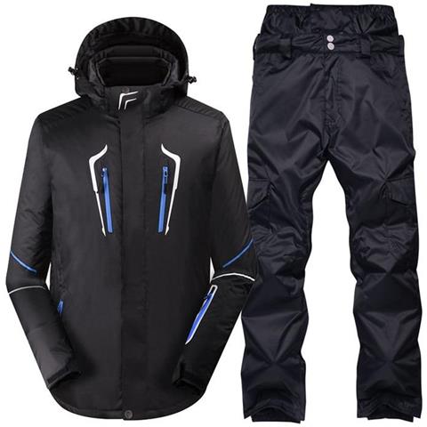 SLOWMOOSE - Tuta Da Neve Da Uomo Abbigliamento Invernale Da Snowboard  All\u0026#39; aperto, Giacche Da Sci Impermeabili E Pantaloni Da Neve - Set / I  Neri [ set Blu / M] - ePRICE
