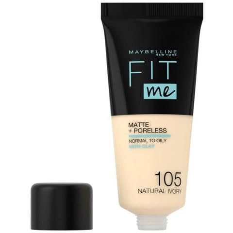 Fondazione Maybelline Fit Me - Matt And Poreless - 105 Natural Ivory Nude - Foto 1
