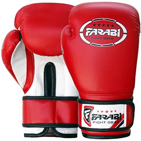 Farabi Junior Bambini 6-oz Guantoni Sparring Guanti Training Bag Guanti Guanto Bambini Guantoni Da Boxe Junior Guantoni Da Boxe Punzonatura Mitt Bambini Allenamento Di Boxe Per Let I Bambini Compresa Tra 3-12 Anni. - Foto 2