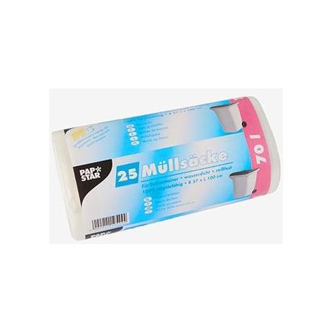 19544 Sacchetto Per Rifiuti 70 L Trasparente 25 Pz - Foto 1