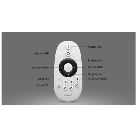 Telecomando Rf Per Regolatore Led Cct 4 Zone Fut007 110.5x53x21 Mm Pc - Foto 1
