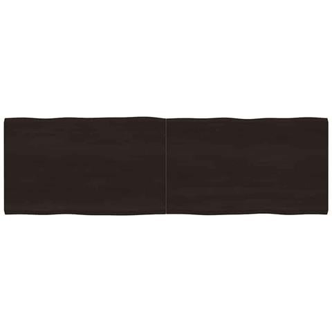 Piano Tavolo Marrone Scuro 200x60x (2-4) cm Rovere Non Trattato - Foto 1