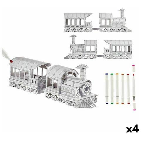 Gioco Fai-da-te Con Carta Treno (4 Unità) - Foto 1
