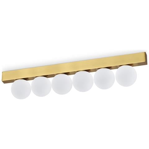 Plafoniera Contemporanea Ping Pong Metallo Ottone Led Integrato 18w 3000k Ip20 - Foto 1