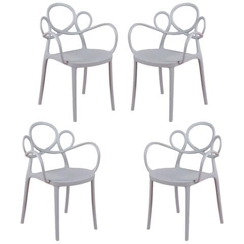 Confezione Di 4 Sedie Di Design Con Braccioli Per Il Giardino - Dream - Foto 1