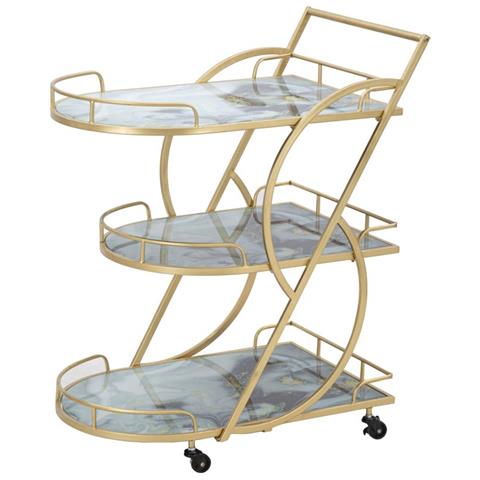 Carrello Marble Glass Mix Cm71x45,5x84,5 - Foto 1